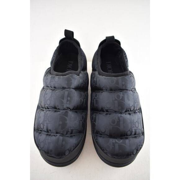 Dior Mens Snow Slipper Navy Blue Oblique Black Flat Slip On Loafer Sneaker 44 11 - Picture 7 of 16